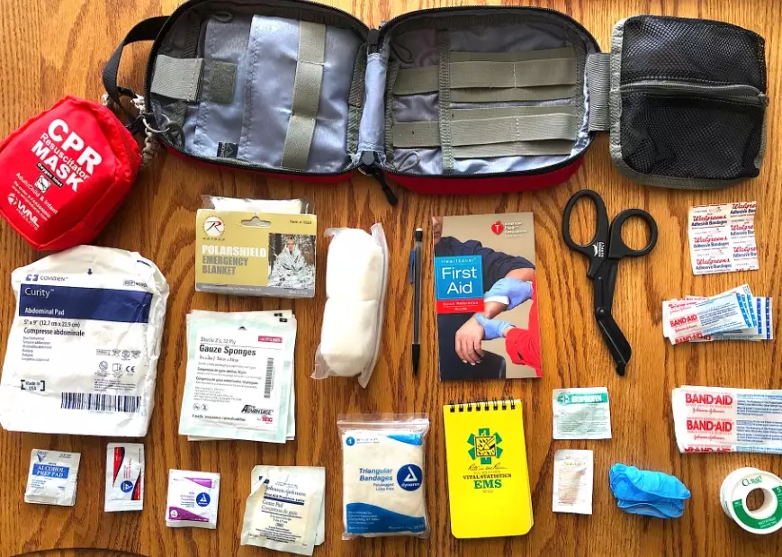 emergency first aid kit