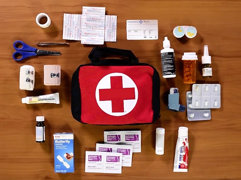 first aid kit contents