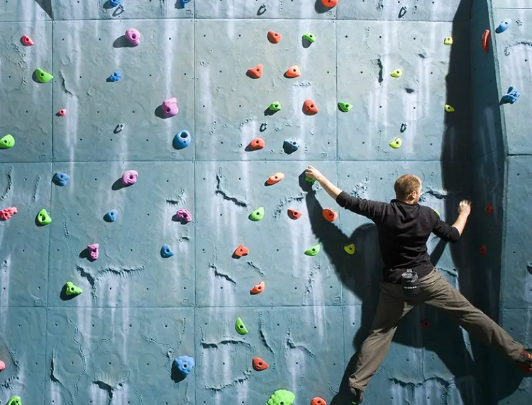 rock climbing wall