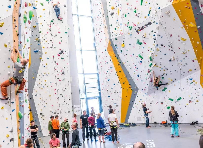 Mountain climbing indoor