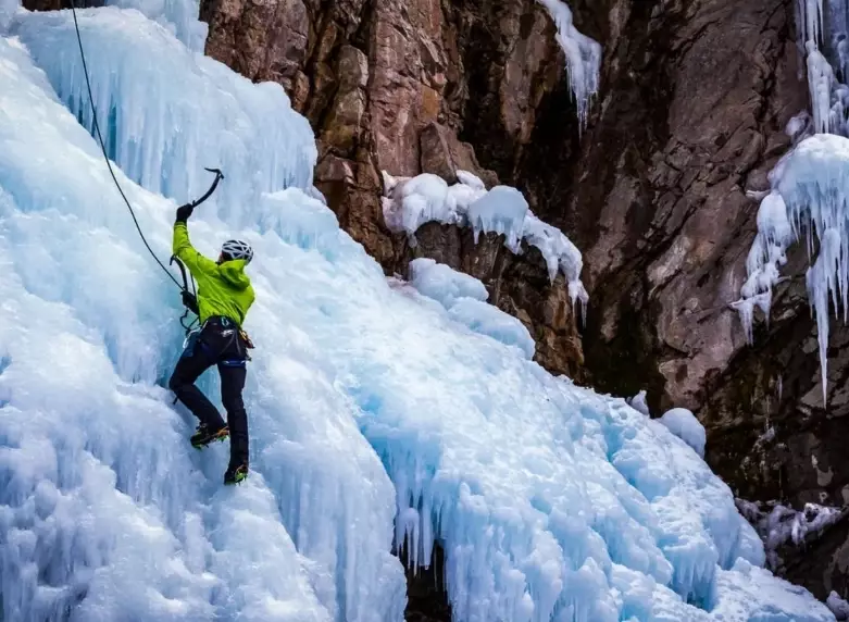 What is the first rule of ice climbing?