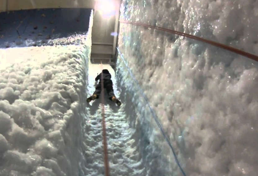 indoor ice climbing