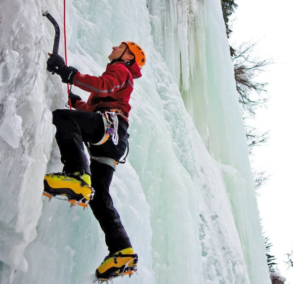 What is ice climbing?