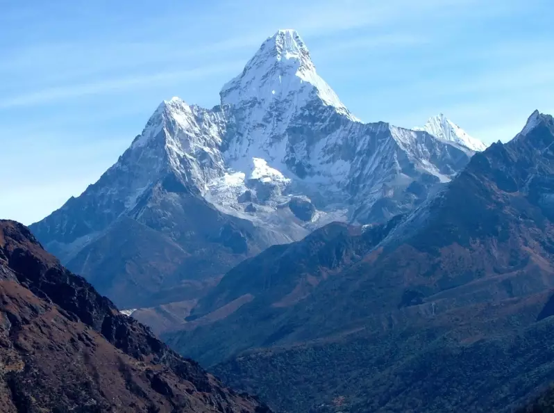 Nepal China border Everest