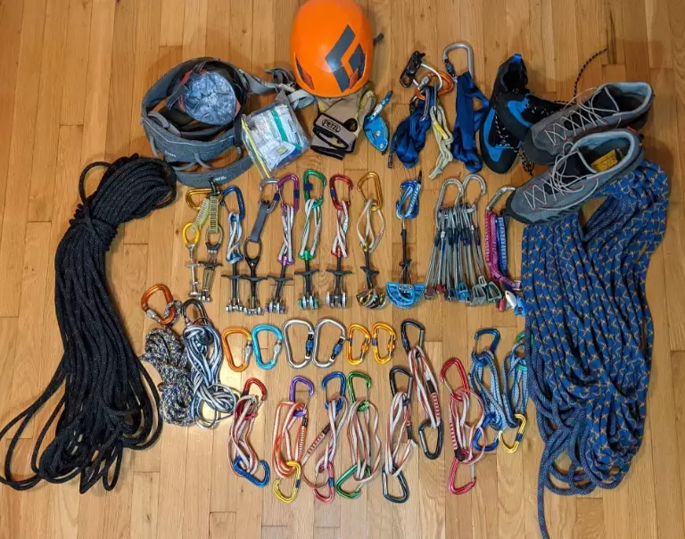 rock climbing gear