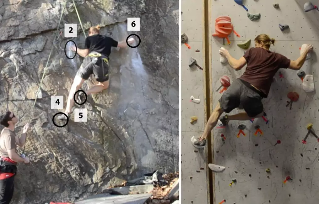 climbing gym routes