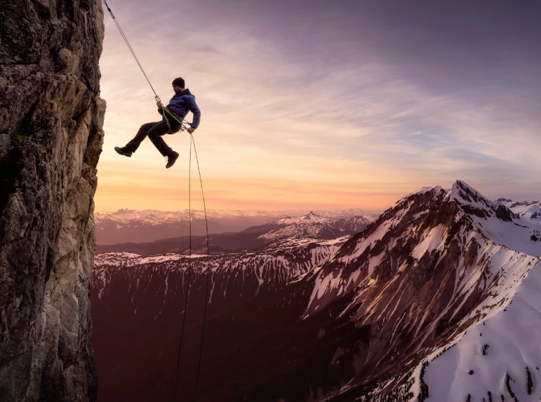 rappelling technique