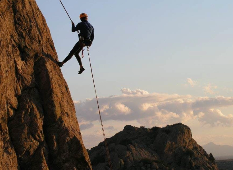 rappelling technique