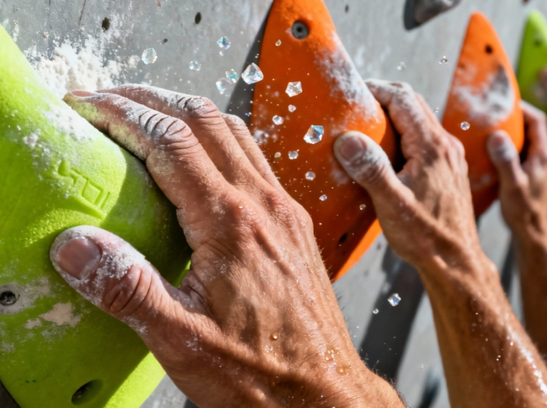 chalk vs gloves climbing